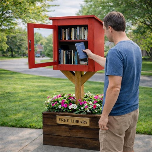 DIY Little Library Plans – Outdoor Community Pantry Box Woodworking PDF - Etsy