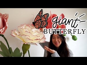 DIY Giant Paper Butterfly 🦋 How To Make Paper Crafts
