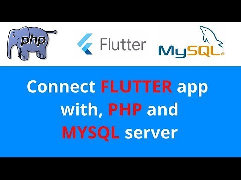 Connect flutter app to mySql server and phpmyadmin