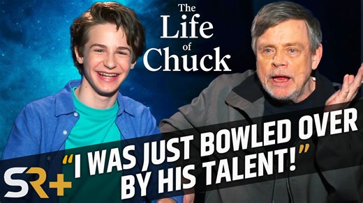 The Life of Chuck stars Benjamin Pajak & Mark Hamill discuss their onscreen relationship, offscreen preparation, and the rejuvenation Hamill feels after his latest Stephen King adaptations with Mike Flanagan. | Screen Rant
