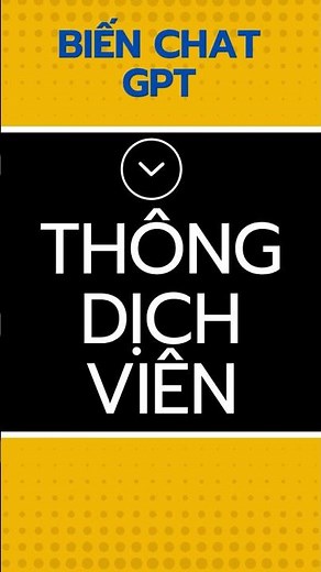 Biến Chat GPT Thành Thông Dịch Viên miễn phí #chatgptvietnam #chatgpt #tienganhgiaotiep