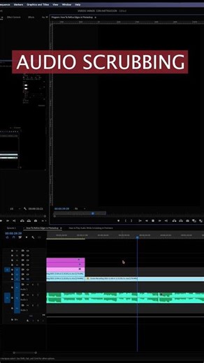 How to Play Audio While Scrubbing in Premiere Pro