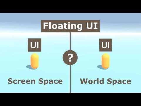 Floating UI (Health bars, ..) - World space or screen space?
