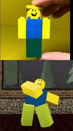 Building the ROBLOX noob in LEGO 🤩👍😄 #lego #roblox
