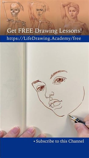 Sketching a Female Face Step by Step