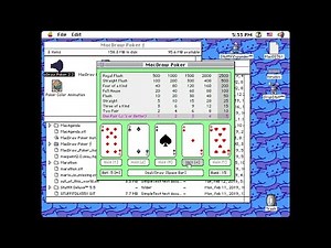 Apple Macintosh Longplay - MacDraw Poker (1992) Robert Otterson