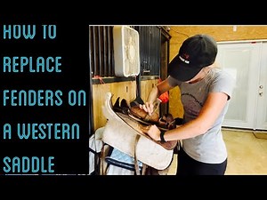 How to replace fenders on a western saddle