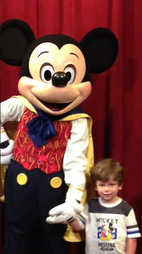 Meeting Pluto & Talking Mickey Mouse Doing the Hot Dog Song & Dance at Disney World #disneyworld