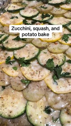 Zucchini, Squash, and Potato Bake Recipe