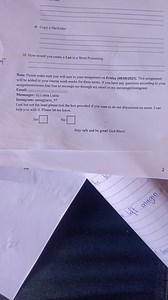 How do you create a list in a word processing application?... | Filo