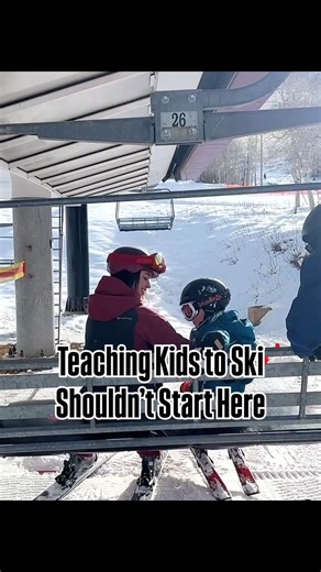Jessica - Teach Kids to Ski on Instagram: "Most families pop their kids on a chairlift right away… and that’s usually when the tears start. Little legs get tired, kids feel overwhelmed, and the whole day unravels because no one built the foundation first. Learning how to move in ski boots, shuffle in skis, and feel confident on flat terrain is the secret to making everything else click, especially for kids. If you’re planning to teach your own little kids to ski, my Parent’s Guide to Skiing with
