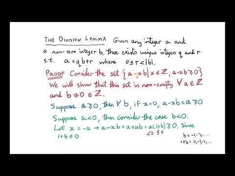 Proof of Euclid's Division Lemma