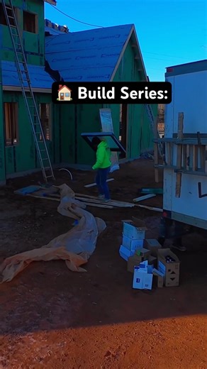 Each stage is critical, let’s see the doors and window install #drone #newhome #building #hometours