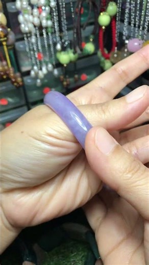 CODE: JG765 Large Size Jade Bangle 61mm++/10mm