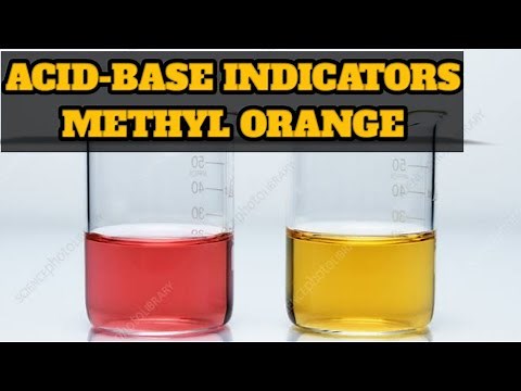 Acid-Base indicators/Methyl orange