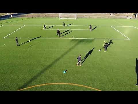 Group Soccer Passing Give and Go Pattern