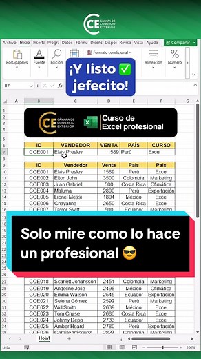 Aprende Excel como un profesional en nuestro curso