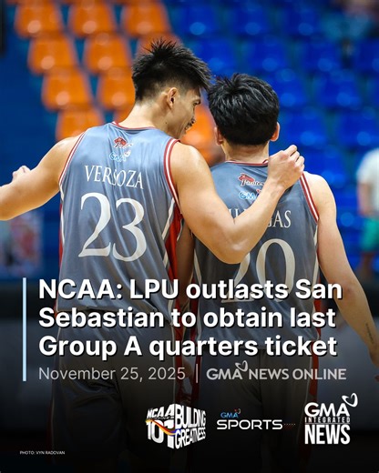 Lyceum of the Philippines overcame a gritty San Sebastian College-Recoletos squad to win the first NCAA Season 101 men’s basketball play-in game, 70-63, Tuesday at Filoil Arena in San Juan. Refusing to let this game against the Golden Stags be his last, graduating swingman John Barba erupted for 22 points while also chipping in three assists and three rebounds. Michael Versoza and Jonathan Daileg’s production off the bench were also key today, scoring 14 markers and grabbing seven boards each to