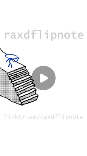 raxd on Instagram: "stairs 3 #animation #flipnote #3ds"
