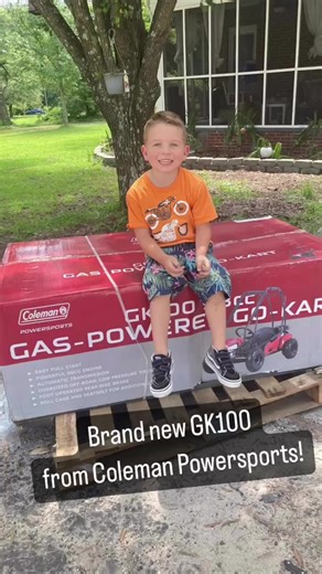2.4K views · 38 reactions | Exciting day in the Coleman Powersports fam!  Silas rocks his new GK100 go-kart, a gift from us!! He's a champ, helping unpack and waiting eagerly for assembly. From the RTK100 to here, Silas, you've amazed us! Big plans ahead for this small kart.  #ColemanAdventures #GK100 : tyrannosilas_rex on IG | Coleman Powersports | Facebook