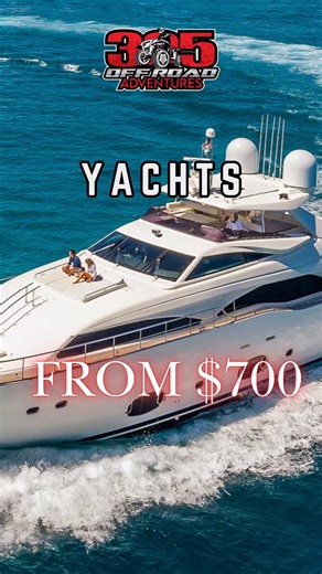 Miami Jet Ski, ATV, & Yacht Rentals on Instagram: "Yacht rentals in Miami start at $700 and go up to $5,000+ 🚤🔥 It all depends on the size of the yacht, the hours, and the experience you want to create. By law, yachts in Miami hold up to 13 guests. Want more people? We’ll book two yachts and tie them up together once anchored. Easy. Jet skis? Add them. Catering? Done. Birthdays, anniversaries, graduations? We’ll bring the decorations and set the vibe. 🎉🌊 You bring the guests, we handle the e