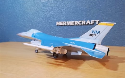 【搬运】F-16 Fighting Falcon Papercraft