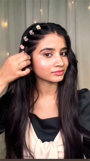 pretty hair style 🍭 tutorial hack 🫶#hairstyle #shortvideo #makeup #youtubeshorts #short #fyp