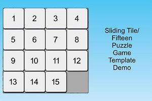 Slider/Fifteen Puzzle Template Demo - Free Addicting Game ★★★★★