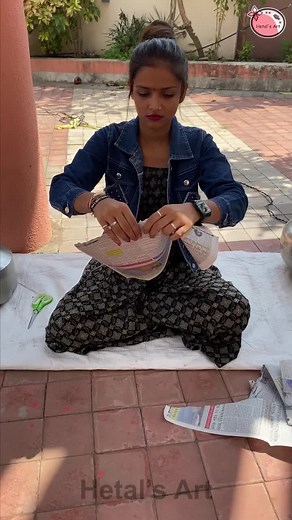 Interesting ideas that can be made from recycled Paper - Flower Pot Making #hetalsart #hetalsart🔵 #explore #explor #explorepage #foryou #foryoupage #foryoupageofficiall #viral #viraltiktok #viralvideos #fyp #fypシ゚viral #fypage #fypdongggggggg #trendingvideo #trend #tiktok #trend #newvideos