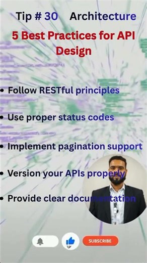 Tip # 30 | 05 Best Practices for API Design