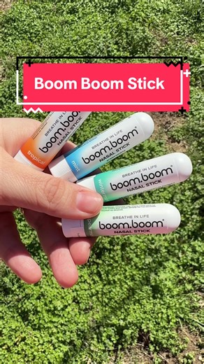 BoomBoom Nasal Stick: Free Your Nose | Featured on Shark Tank | Powerful Essential Oils with Vapor Flow Technology | Breathe In Life