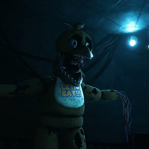 Withered Chica FNAF Voice Line Animated