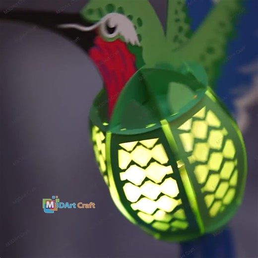 Hummingbird Lanterns PDF, SVG Templates for Cricut Project - Paper Lantern Cutting DIY Hummingbird Hanging Decorations, Shadowbox Svg File - Etsy