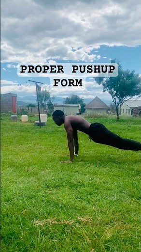 Proper pushup form