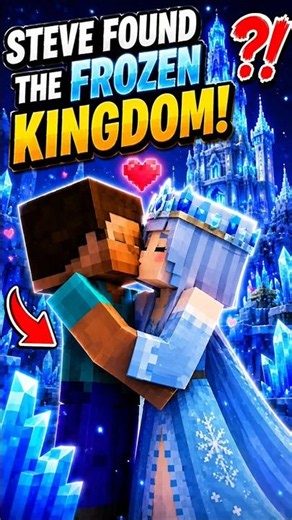 #12 - Steve and Ice Queen😚 #shorts #minecraft