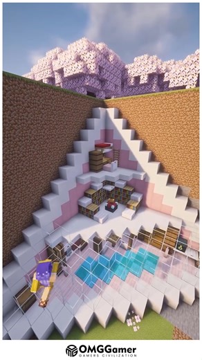 🌸🔺 Minecraft Triangle Cherry House Unique Survival Build 🌿✨ Build a charming triangle-shaped cherry house using pink terracotta, cherry wood planks, and glass windows for a modern yet cozy aesthetic. Add a small porch, flower beds, and lantern lighting to enhance the serene cherry blossom vibe. 🌸🏡 Want a standout survival home with a fresh and aesthetic design? This triangle cherry house is perfect for creative and survival worlds alike. #MinecraftTriangleHouse #CherryBlossomBuild #Survival