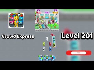 Crowd Express Level 201 Walkthrough 🚶‍♂️🧠 | Step-by-Step Guide | SolutionGuruji