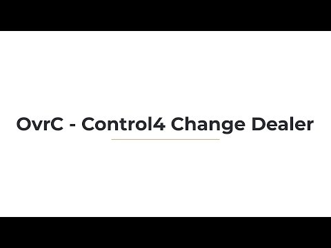 Control4 Change Dealer