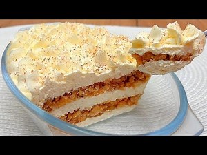 The Most Delicious Homemade Dessert in 15 Minutes! Melts in Your Mouth! No Baking or Flour!