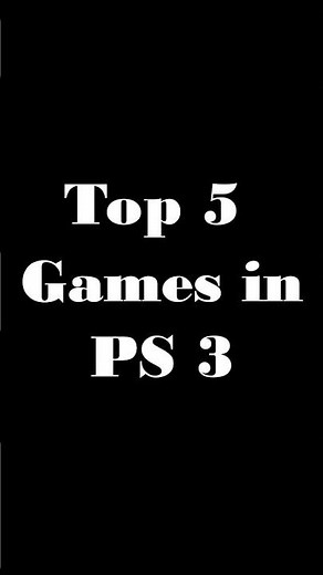 🔥 Top 5 BEST PS3 Games of All Time! 🎮💥 #Shorts