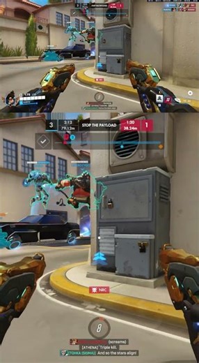 How a Perfect Heal Stops Hazard’s Triple Kill Rampage 💥 #Hazard #Overwatch2 #Gameplay