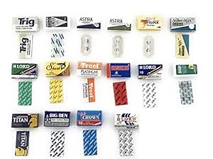 GENTS Double Edge Razor Blade Sample Pack, Variety of 16 Safety Blades
