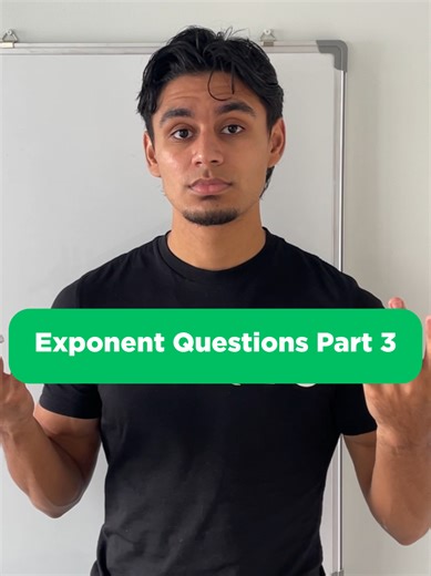 Exponent Questions are crucial in Grade 9. Make sure you know how to do this one! (Part 3) #math #mathtok #exponents #algebra #grade9