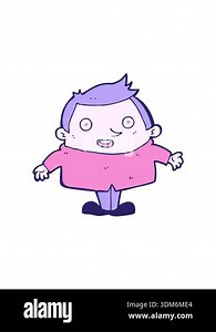 spinning motion animation of cartoon happy man illustration