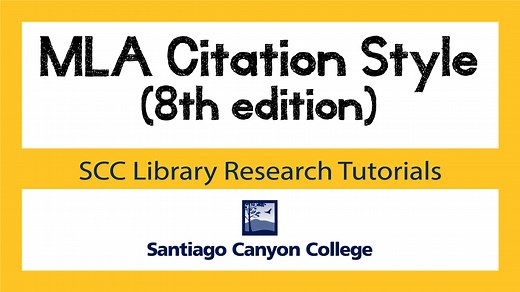 MLA Citation Style (8th edition)
