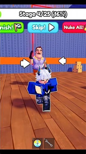 HELLO NEIGHBOR'S PRISON RUN! (Obby) #roblox #shorts