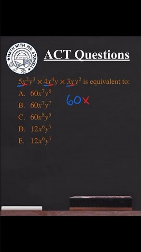 ACT Math Practice 18 - (Equivalent Expression)