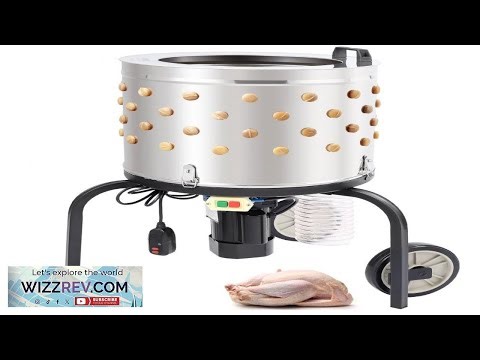 VEVOR Chicken Plucker Machine Feather Plucker with 20 inch Stainless Steel Drum