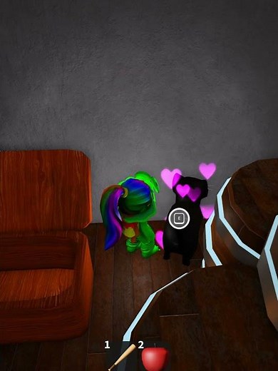 AW! What a cute kitty!! 😍😍😍 #roblox #awitchstory