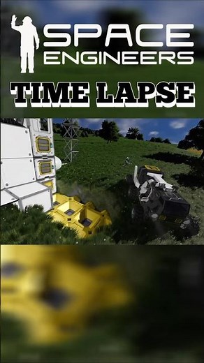 Exploring For Resources! | Space Engineers Space Elevator Again Time Lapse #shorts Part 2